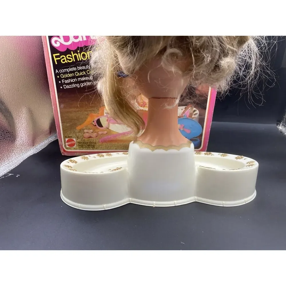 VTG 1980 Golden Dream Barbie Fashion Face For Parts Head / Original Box Only